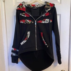 Living Dead Souls womens high low hoodie